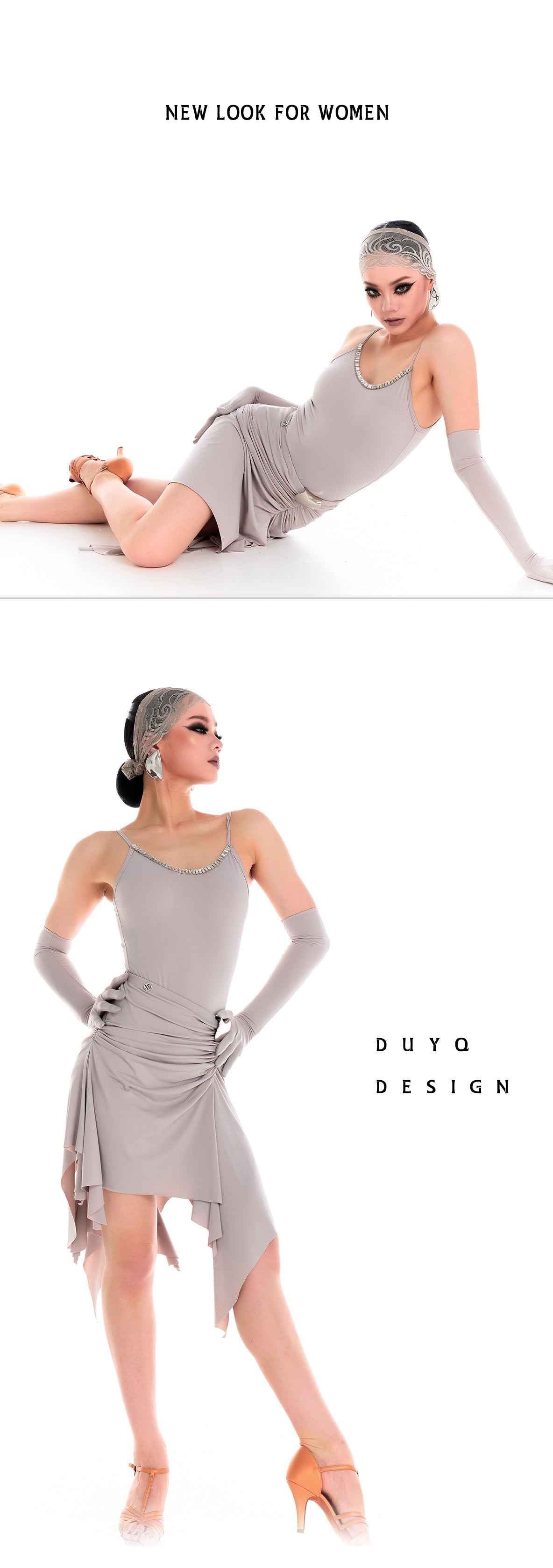 DUYQ 010 Minimalist Camisole Top for Latin Dance