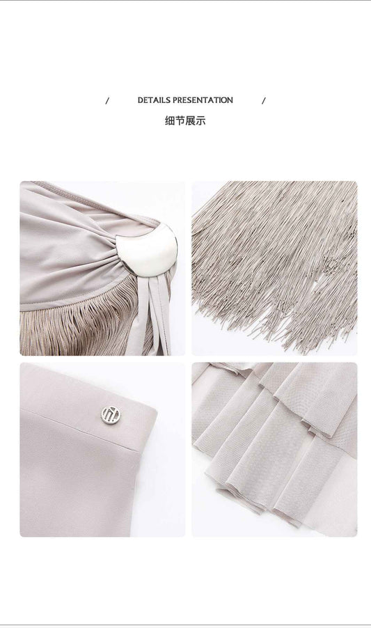 DUYQ 016 Original Classic Mesh Modern Dance Skirt