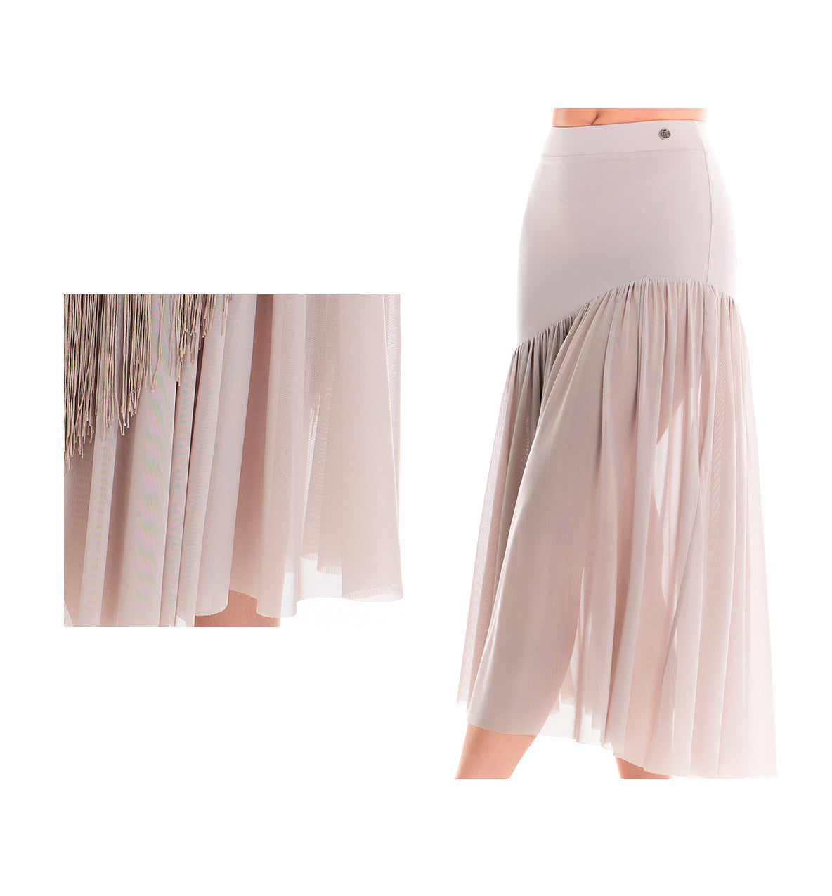 DUYQ 016 Original Classic Mesh Modern Dance Skirt