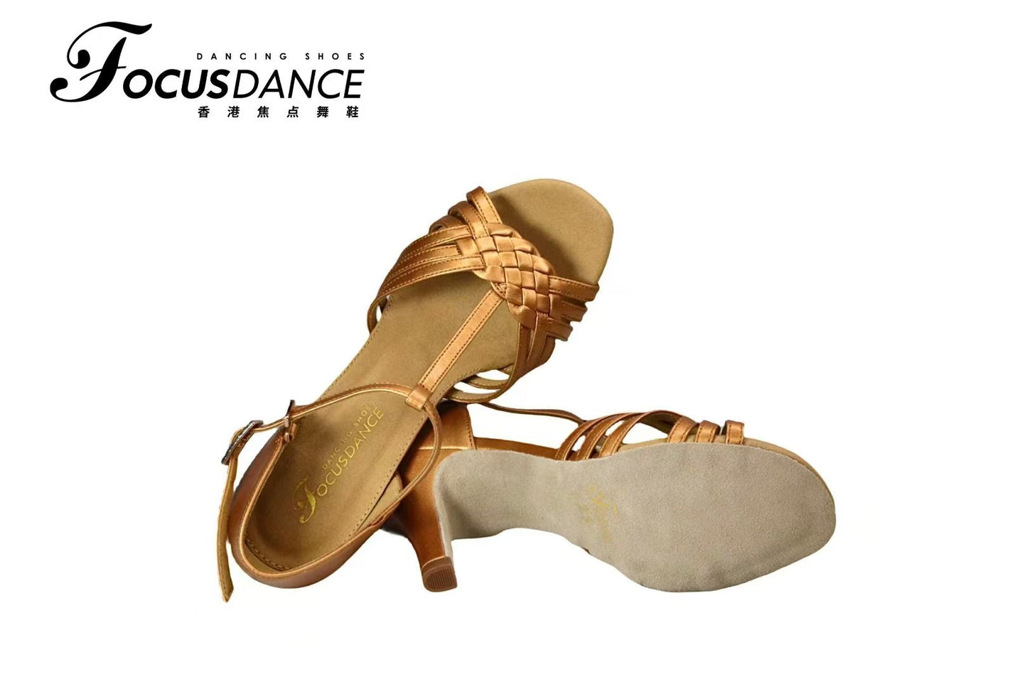 Focus Dance Shoes New Ladies Latin Shoes with Leather Fabric