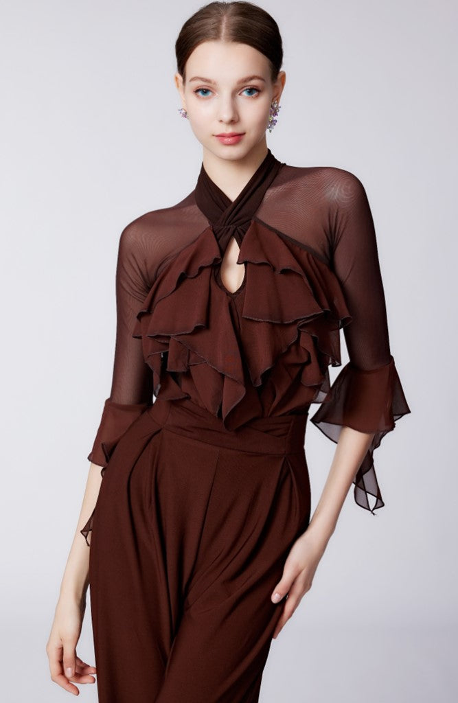 WD.Y487 New Women's Ballroom dance Top