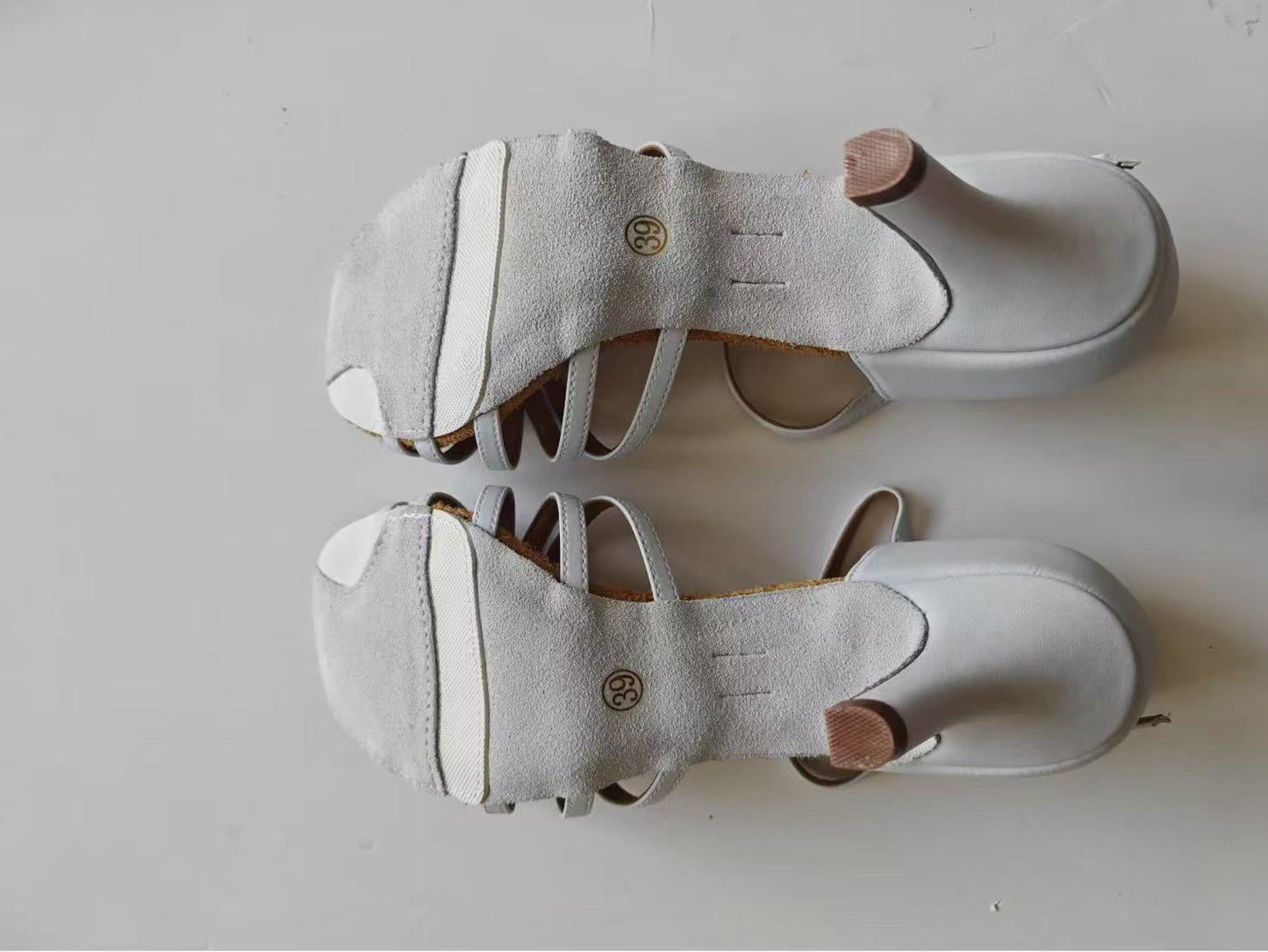 MINEJAS.L071 Women’s White Latin Shoes with Non-Slip Outsole