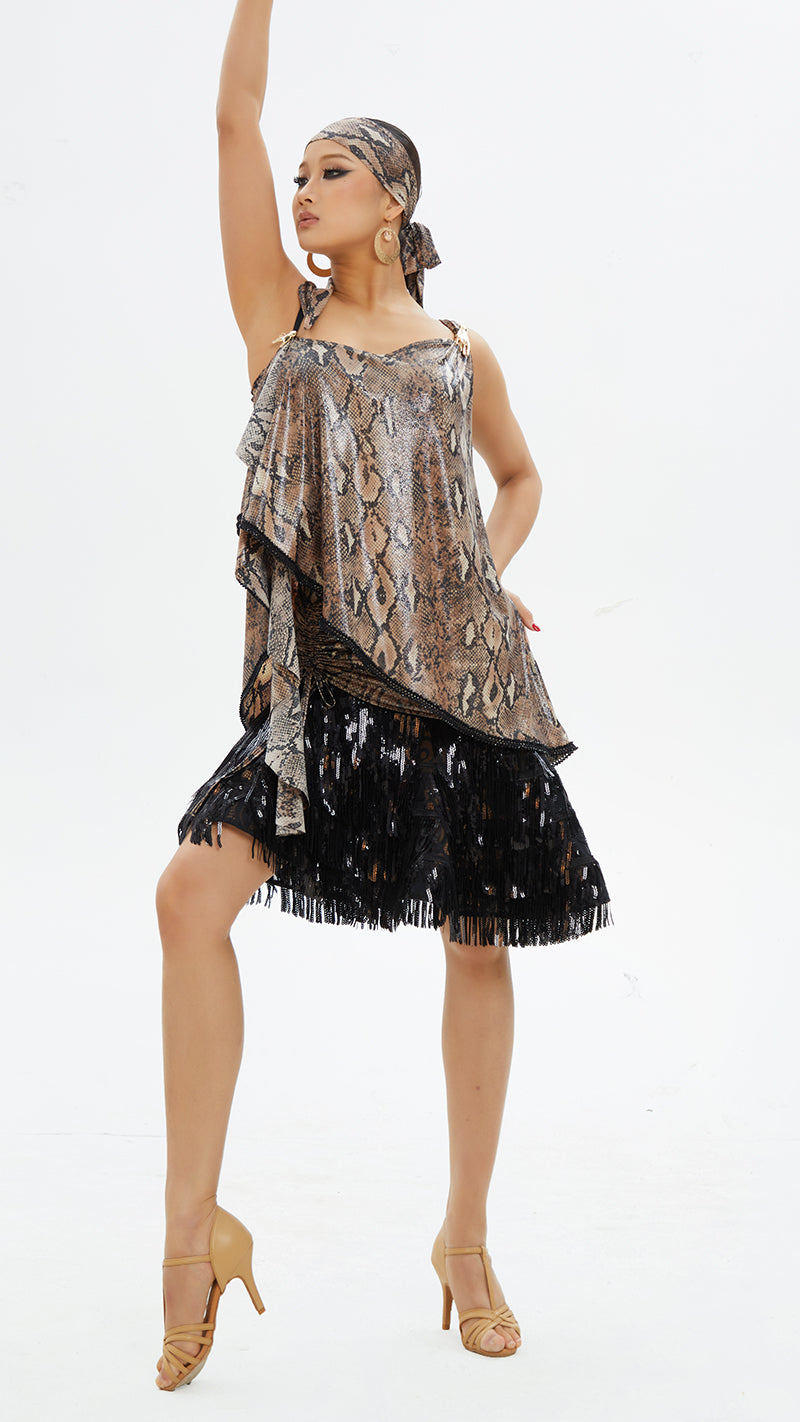 DUYQ.Serpent Whisper Series 10 – Women’s Latin Practice Dress