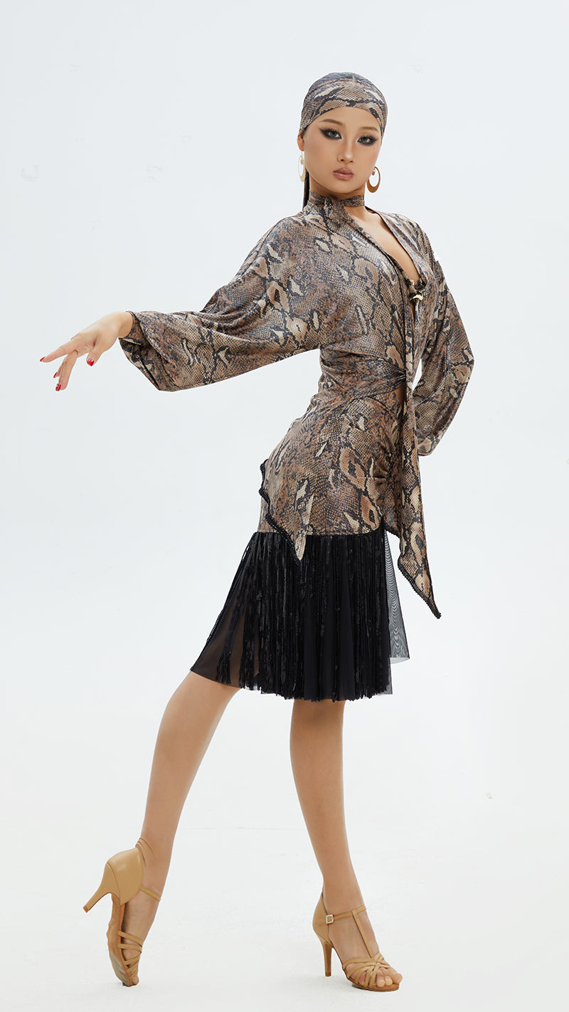 DUYQ.Serpent Whisper Series 14 – Women’s Latin Practice Dress