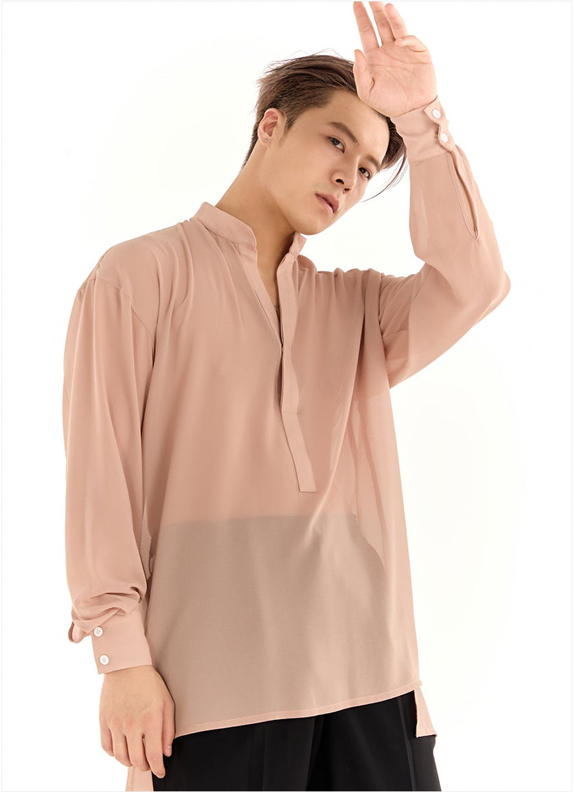 DUYQ A/W 001 Men's Classic Replica Ballroom Latin Dance Practice Top - Long Sleeve