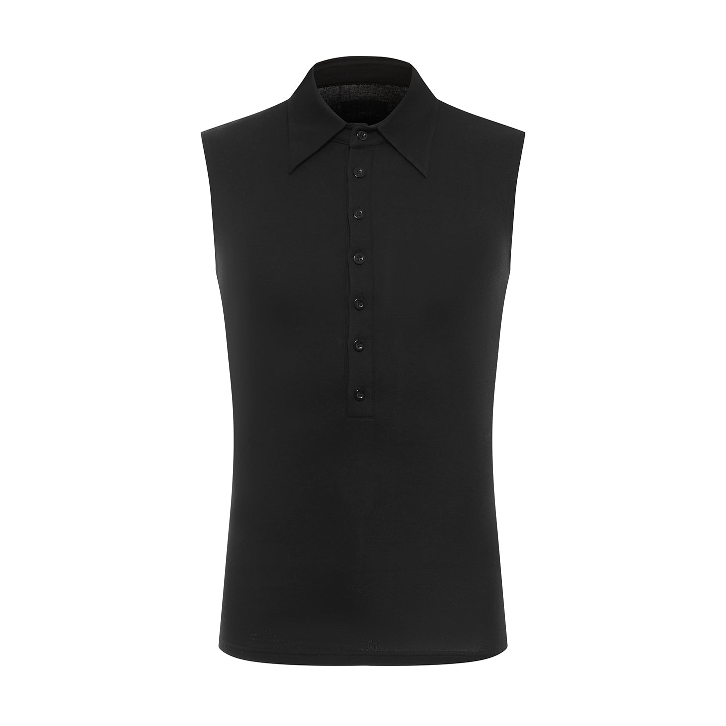 DUYQ A/W 010 Men's Sleeveless Collared Vest - Latin Ballroom Dance Practice Top