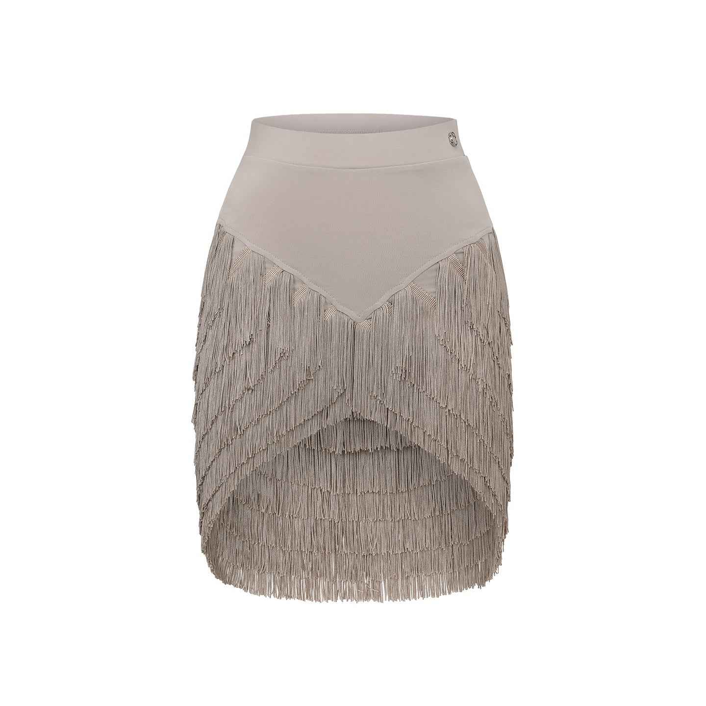 DUYQ 020 Premium Tassel Latin Dance Skirt with Built-in Shorts