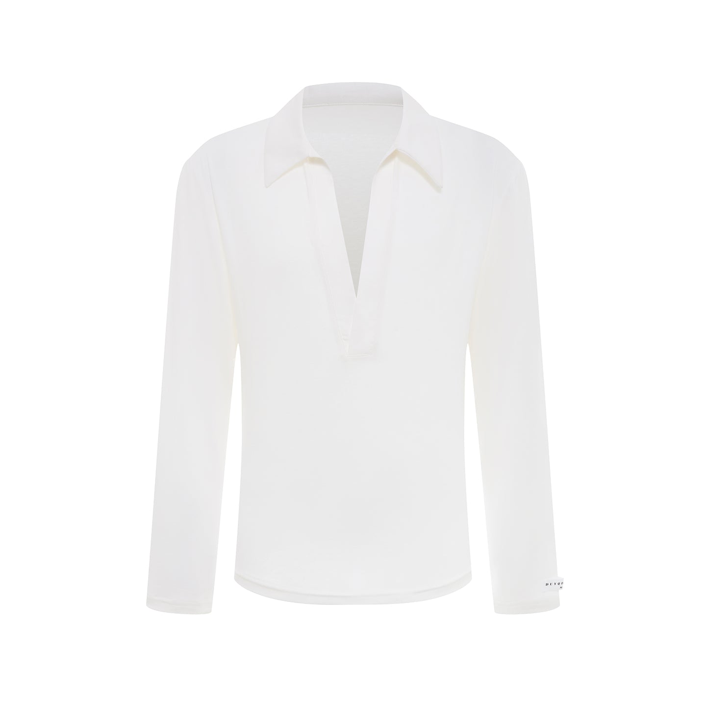 DUYQ A/W 005 Premium Cashmere Men's Collared Deep V Latin Practice Top - Long Sleeve