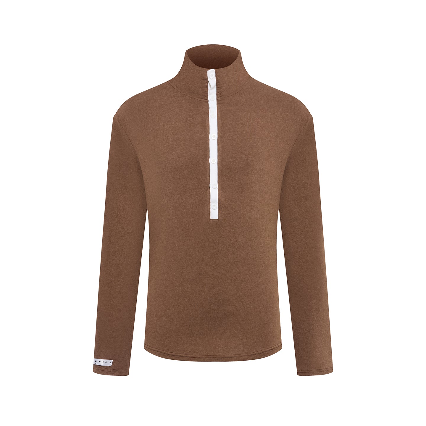 DUYQ A/W 006 Premium Cashmere Men's Buttoned Latin Ballroom Practice Top - Long Sleeve