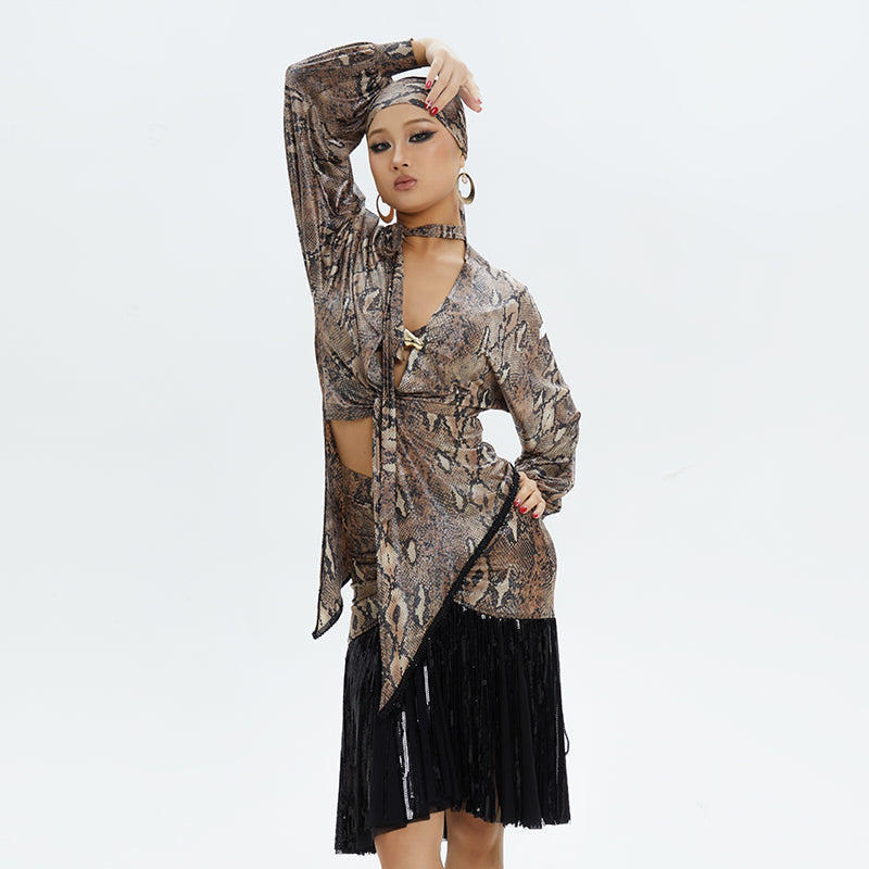 DUYQ.Serpent Whisper Series 13 – Women’s Latin Practice Dress