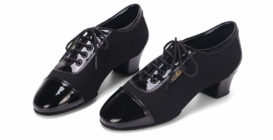 AILIANWU.L001BE BOYS LATIN SPLICING LEATHER DANCE SHOES - Mine·Jas
