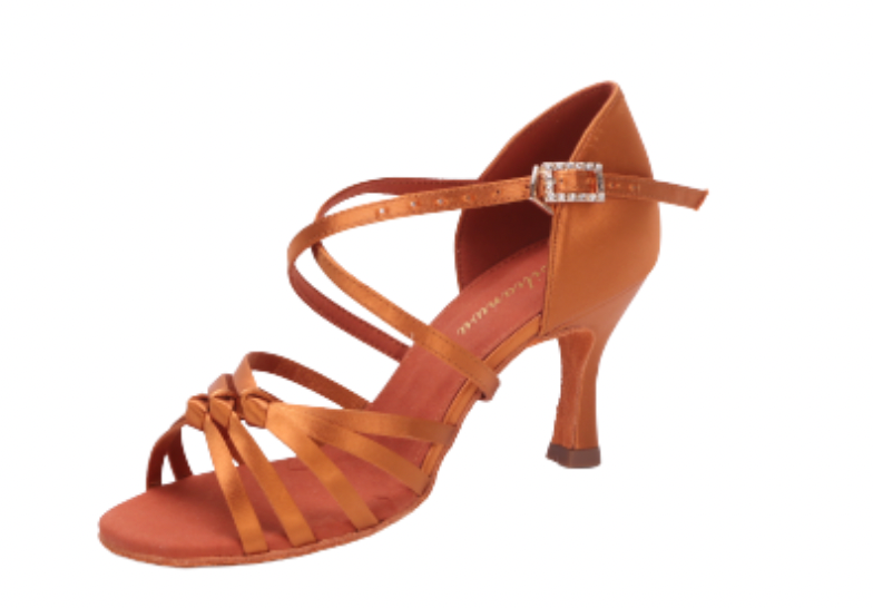ALW.L040GE Latin Dance Shoes for Women – Triple-Buckle Style