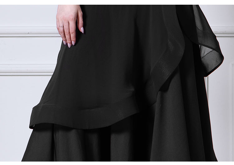 TID female advanced ballroom dance modern dance skirt