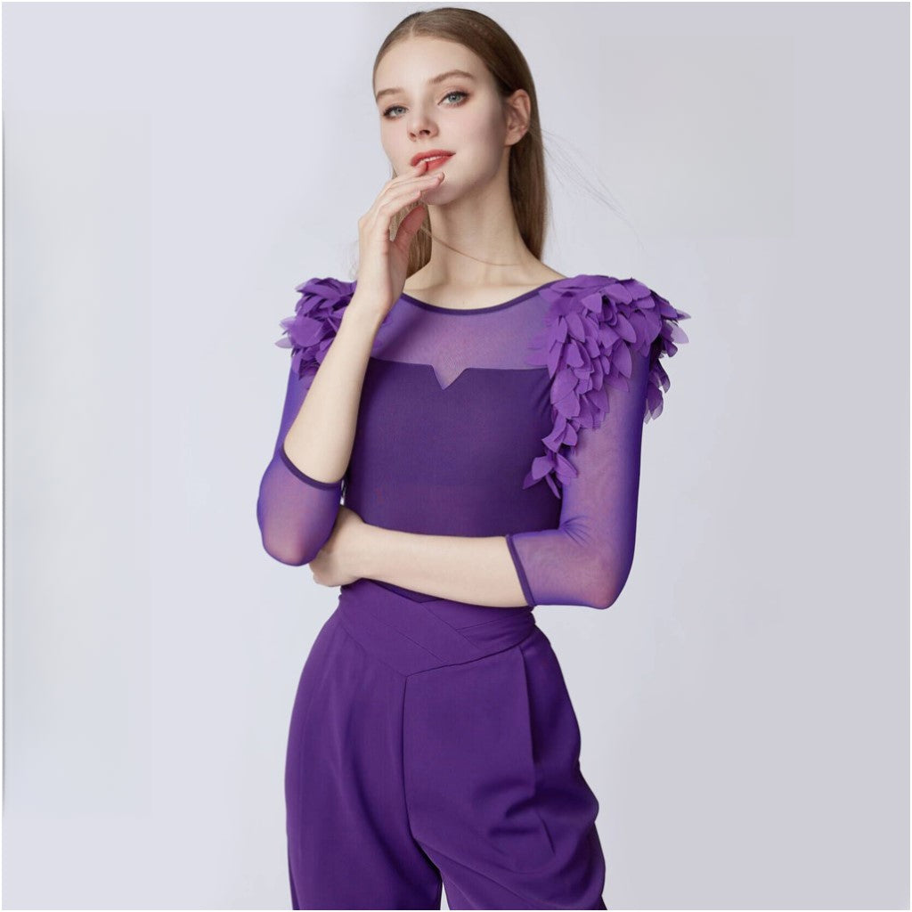 WD.Y196 Women's Ballroom Top Practice Leotard