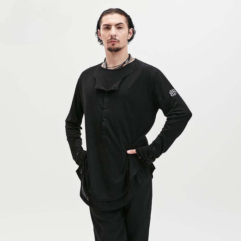BOBO Boys Latin Dance Suit T-Shirt Men's Ballroom Dance Professional Training Latin Practice Suit Dance Top