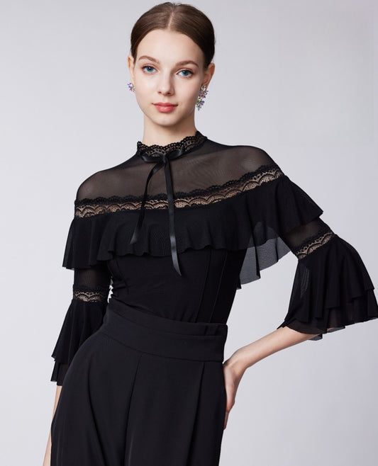 WD.Y486 Lace New Women's Top Ballroom smooth Dance Leotard