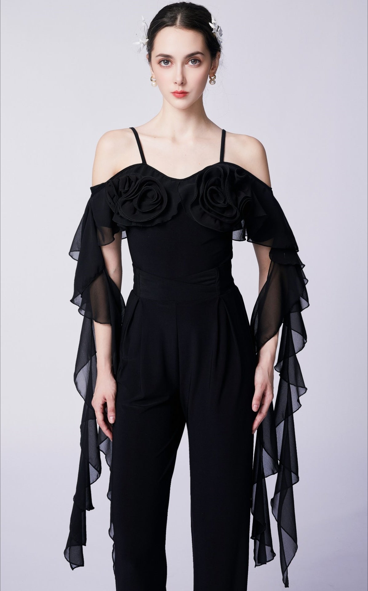 WD.Y443 New Women's ballroomm smooth practice top