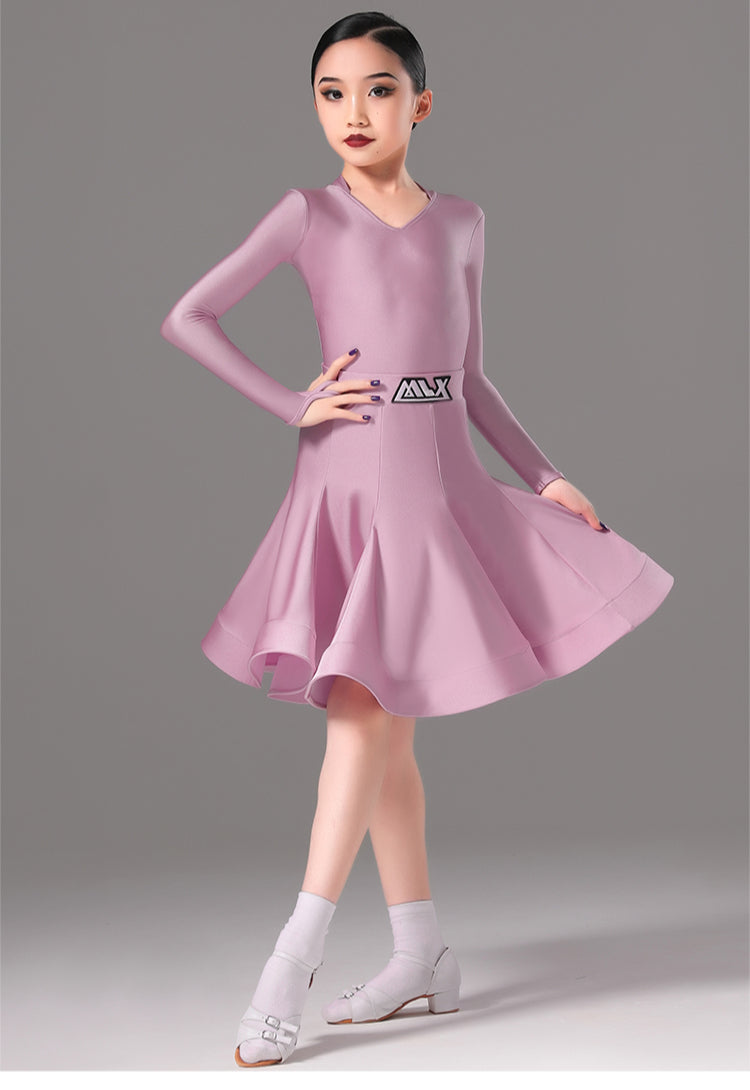 MLX8936 Children's National Standard Dance Competition Grade Performance Clothing New Latin Dance Girls Competition Grade Regulations Clothing