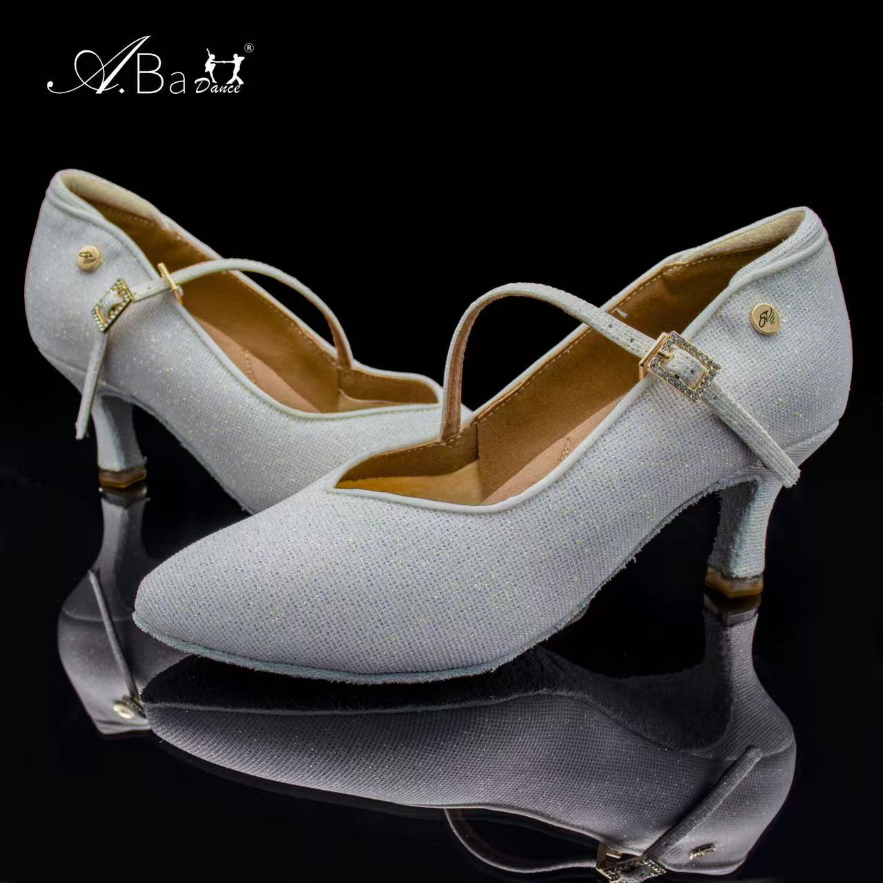 ABA DANCE.A8015 Silver Glitter Princess Style - Shiny & Elegant Royal Look