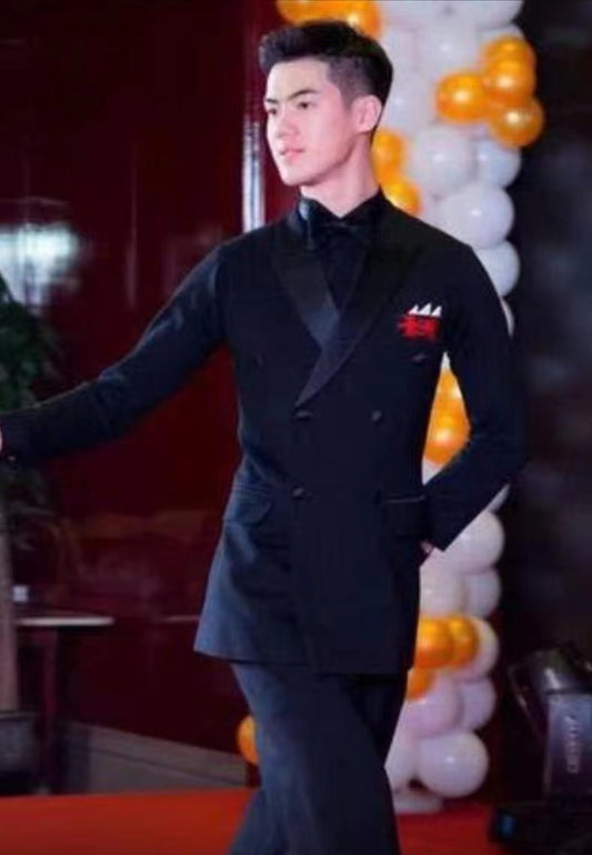 Men’s Ballroom Tuxedo Jacket – Competition Dancewear (Jacket Only) - Mine·Jas