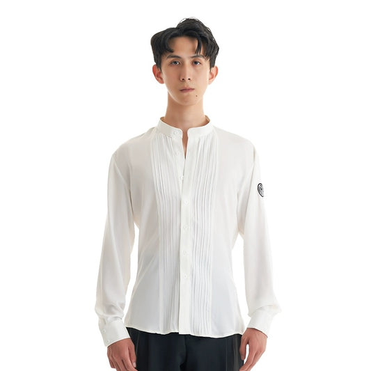 DUYQ.Men’s Collection 013 – Slim Fit Crew Neck Long-Sleeve Latin Dance Practice Top