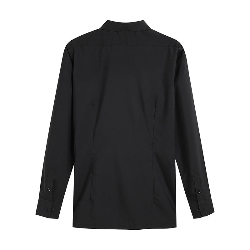 HO'S.B003MTE Men’s Custom Modern Ballroom Dance Shirt – Lightweight Non-Stretch Fabric, Tailored Fit