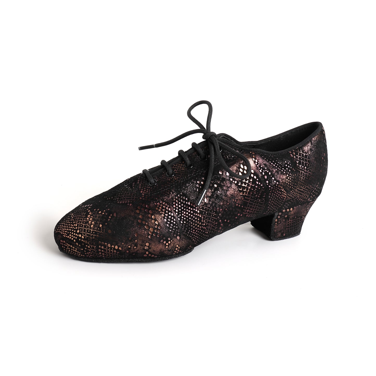 MINEJAS.T033 Women’s Sheepskin Iridescent Snakeskin Teacher Dance Shoes