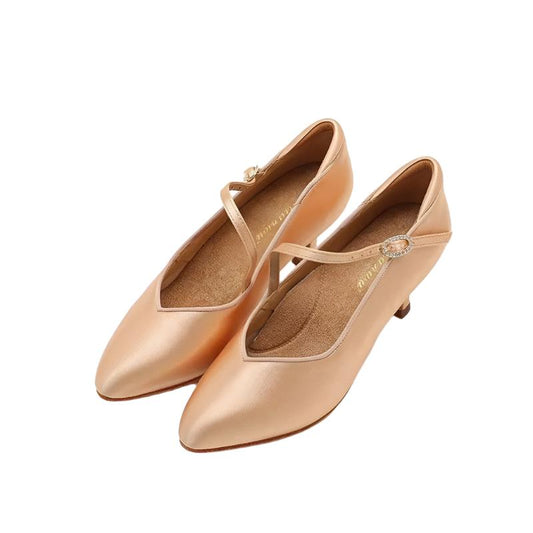 MINEJAS.B002FE V-shape LADIES BALLROOM DANCE SHOES – Customizable Fit & Style