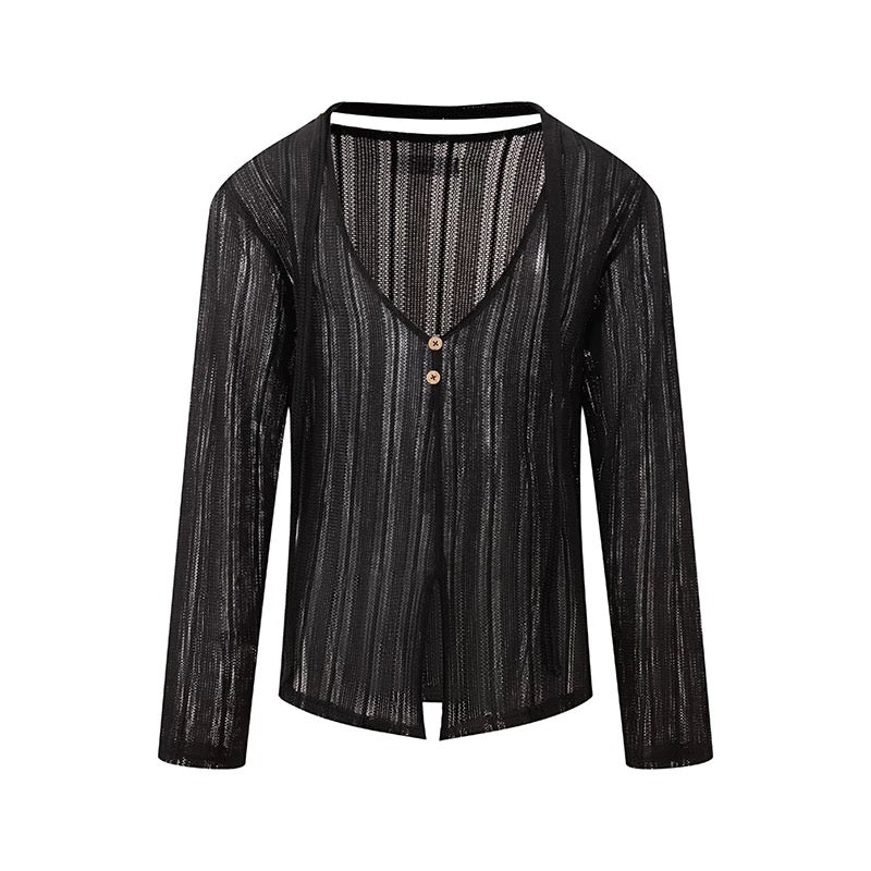 DUYQ.New Men-004 Maiwang Deep V-neck Standard Latin Dance Practice Top - New Teaching Collection