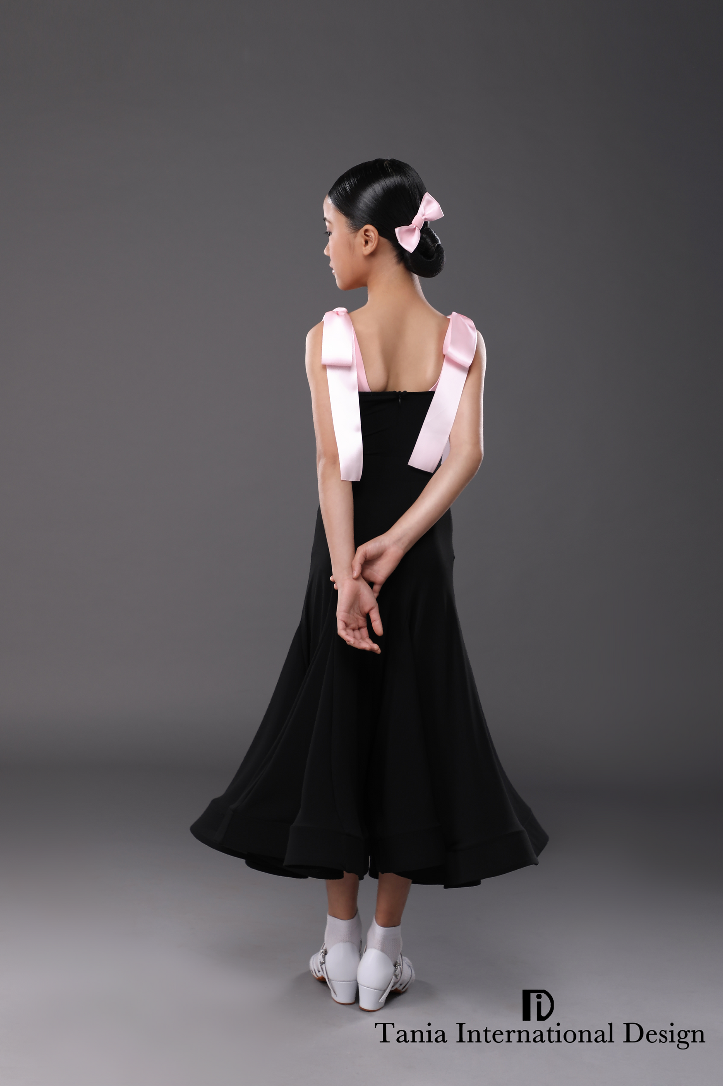 TID. CM004 Children's Women's Modern "Little Ribbon" Split Practice Standard Uniform Dance Skirt