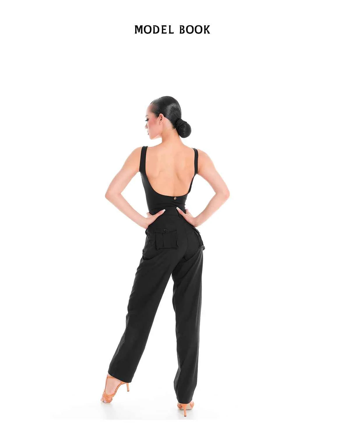 DUYQ "Female Teacher Series" 010 Minimalist Advanced Sense Straight Pants Latin Dance Suit Practice Teaching