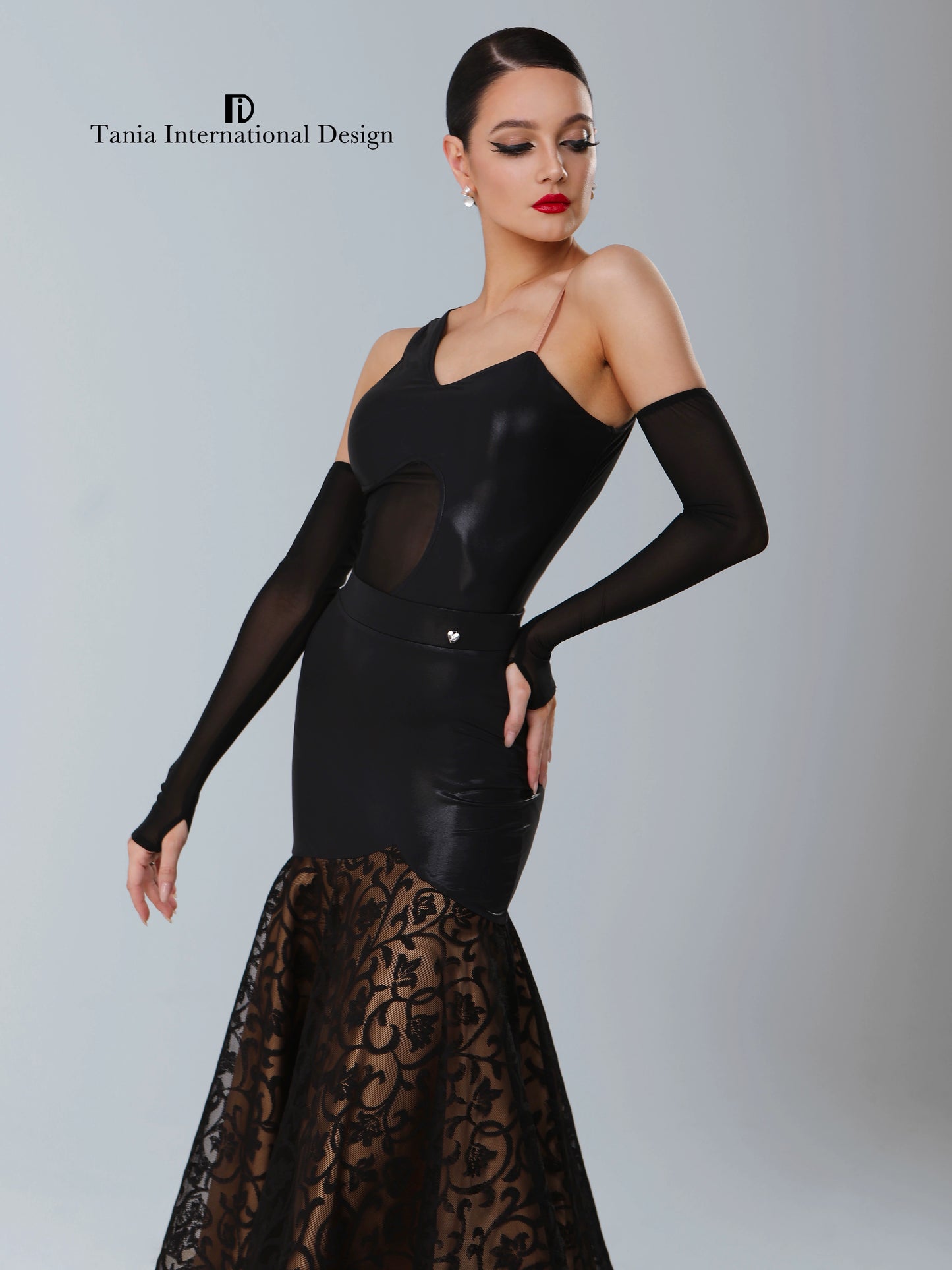 TID new toning leather sleeveless onesie professional national standard modern dance women's top and shirt