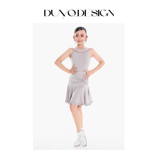 DUYQ children's style "Mountain Awakening Spring" 007 classic original top Latin dance girls practice clothes professional