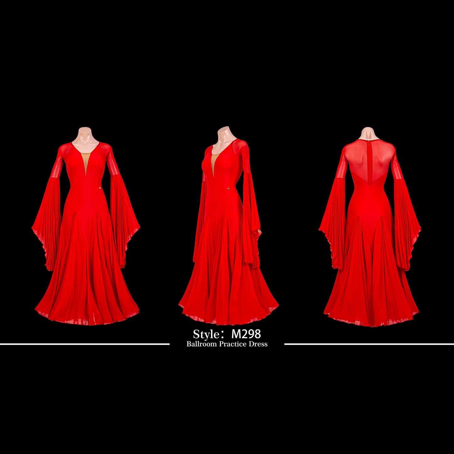 TID M298 performance dress women ballroom dance dress customized costume