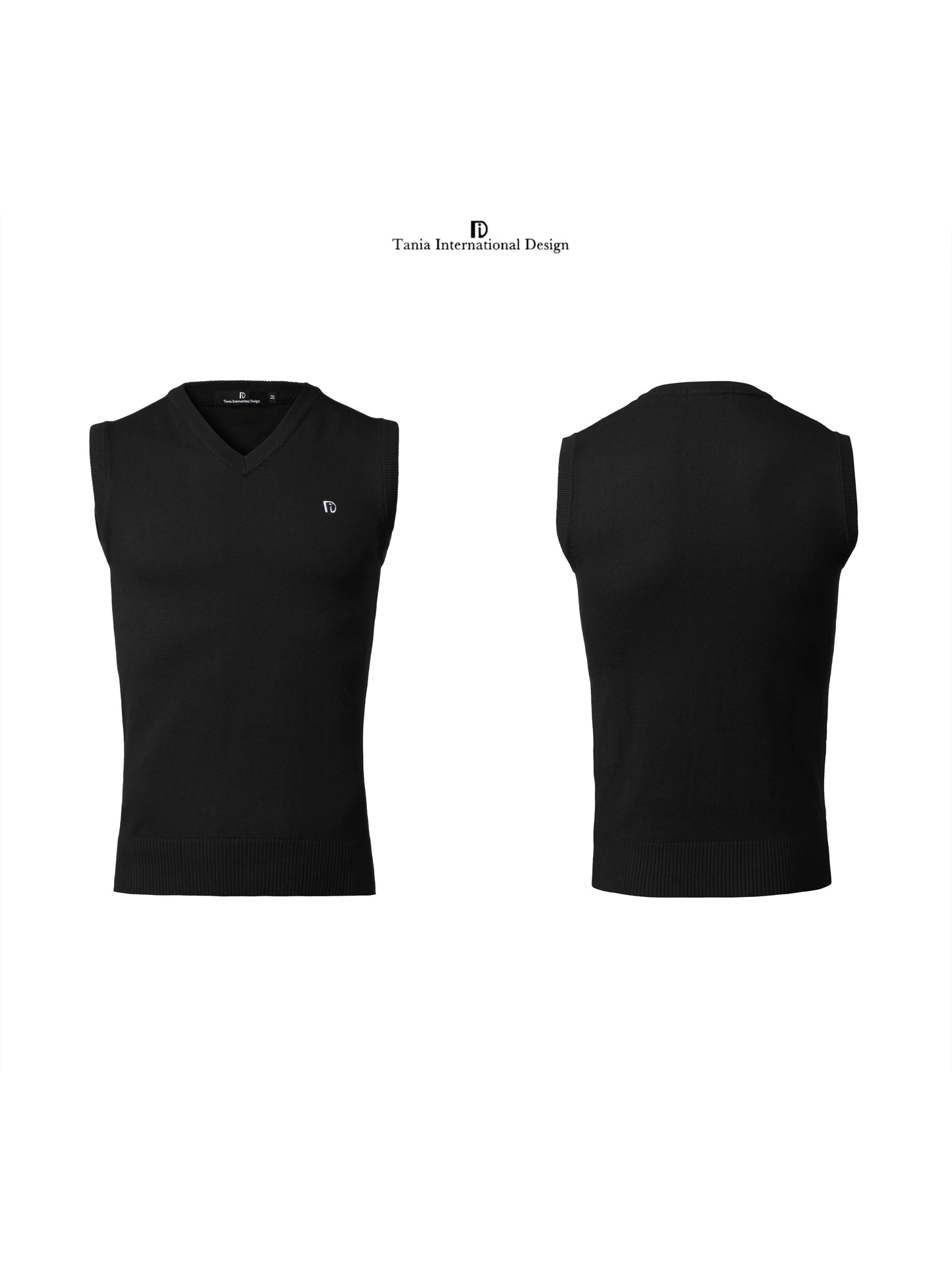 TID.A007 Men's Ballroom Top Wool Vest Professional National Standard Dance Practice Suit Knitted Top