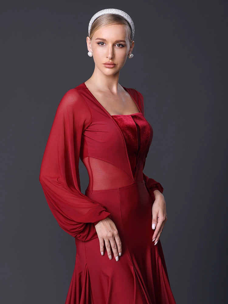 TID.M358 Ballroom dance performance clothes national ballroom dance clothes, dresses and performance clothes can be customized.