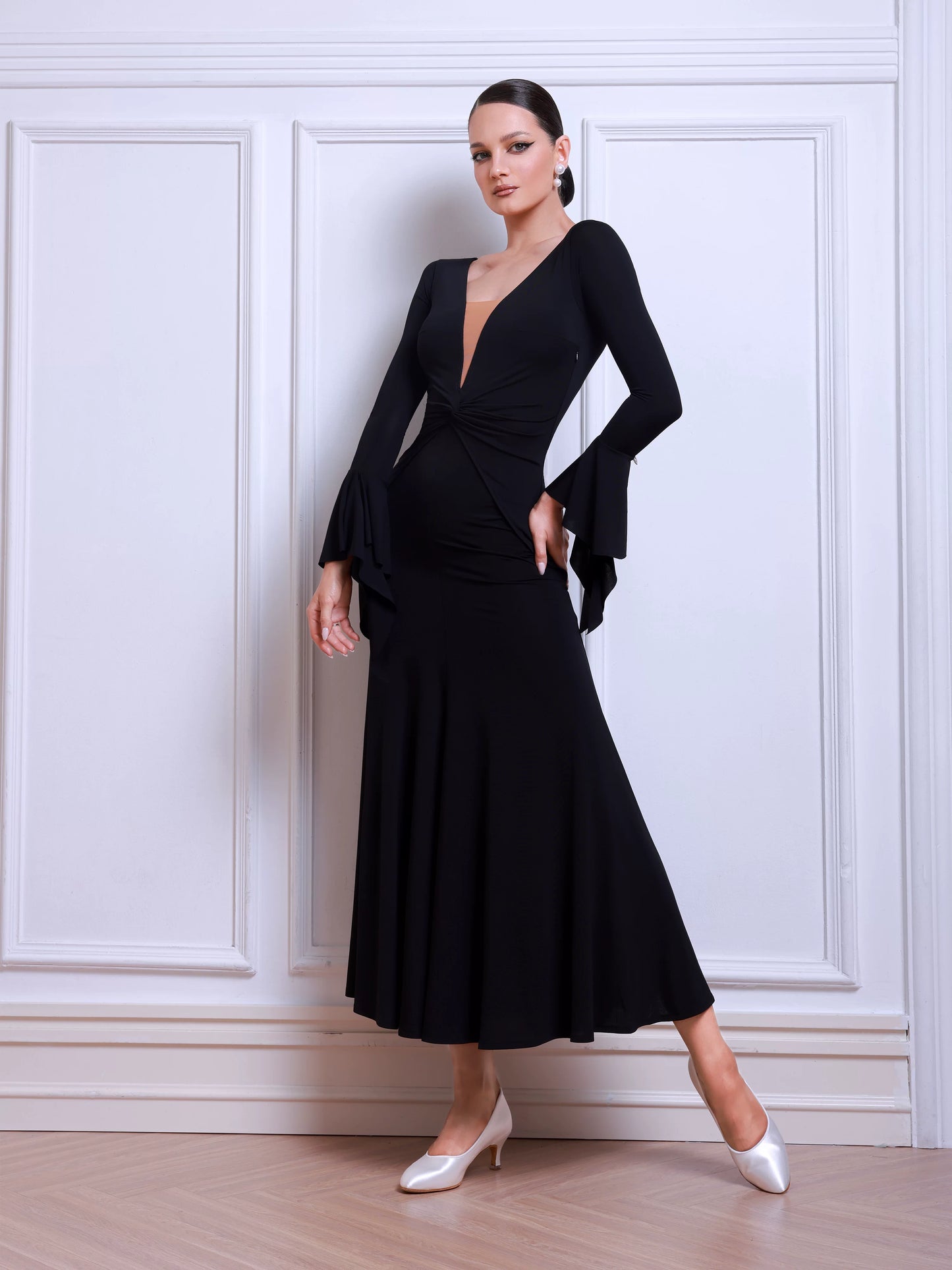 TID ballroom dance performance dance dress for winter D034 - Mine·Jas