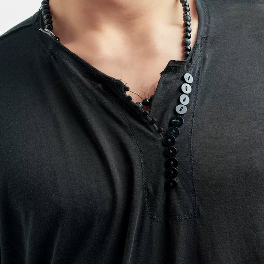 VERNADANCE BANG & VA004  Loose Linen Top