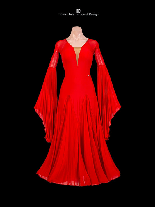 TID M298 performance dress women ballroom dance dress customized costume