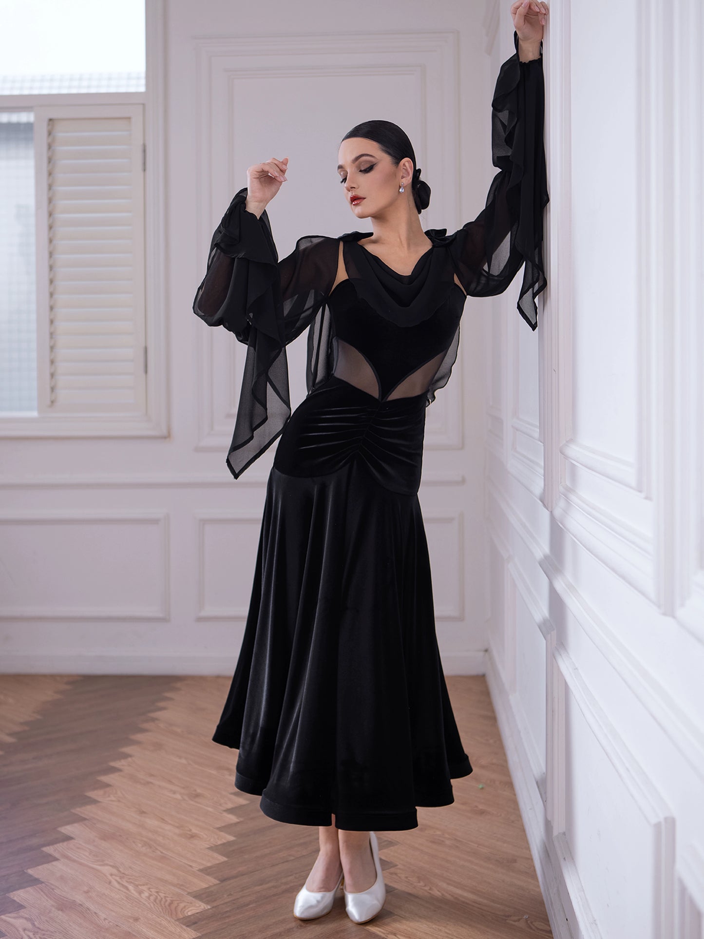 TID women's high-end dance performance suit ballroom dance swing dress