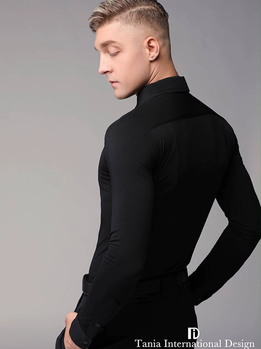 TID.A004 Premium Ballroom Dance Top New High-end Men's 2023 New Shirt Latin Dance Suit Shirt Top