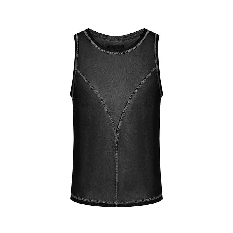 DUYQ "Black and White" Men's 008 Minimalist Herringbone Vest Versatile Single Product National Standard Latin Dance Practice Suit