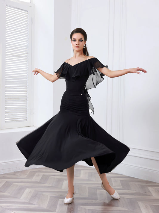 TID new professional ballroom dance skirt premium adult ballroom dance top