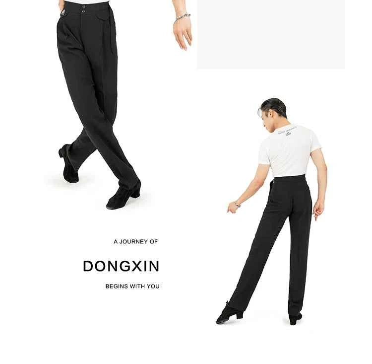 DONGXIN Men's Latin Trousers Radish Dance Pants Ballroom Dance NK160