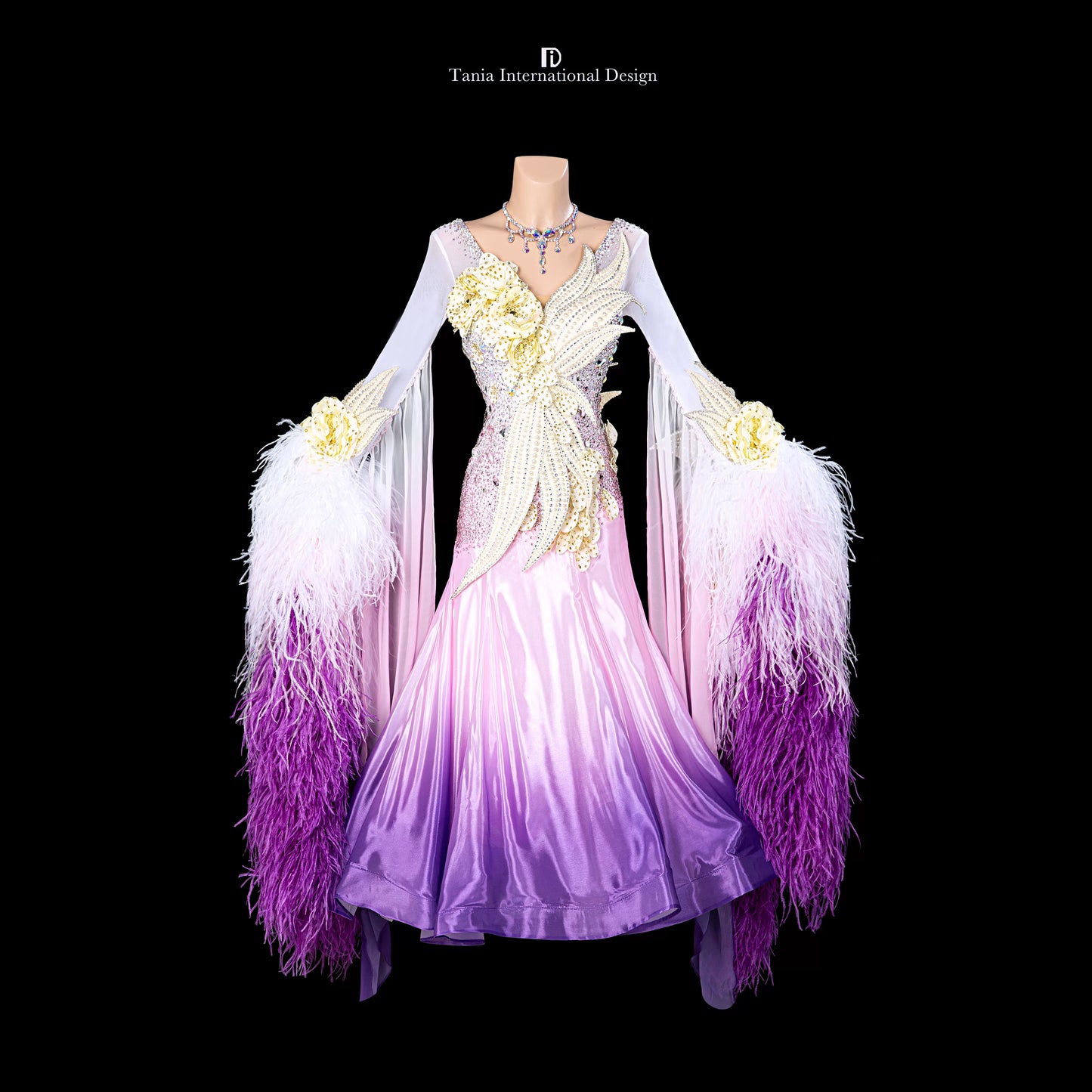 TID M1310 women's ballroom dance dress ballroom dance professional competition costume - Mine·Jas
