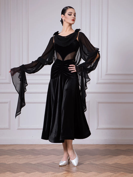 TID women's high-end dance performance suit ballroom dance swing dress