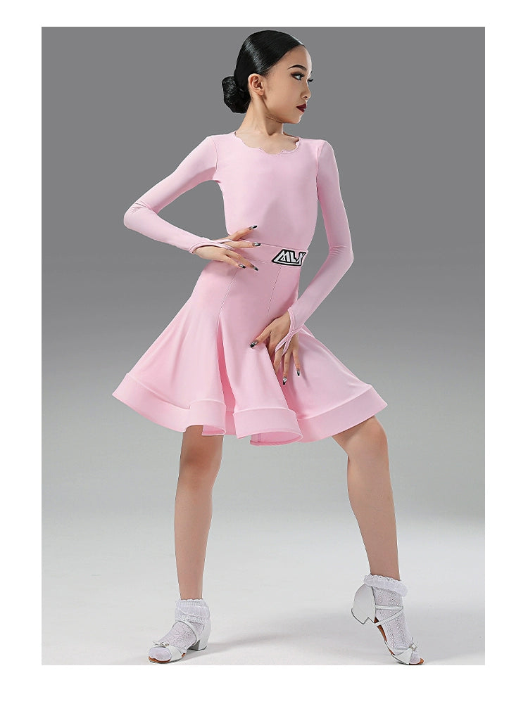 MLX8962 Children's Latin dance prescribed clothing Professional dance competition grading standard clothing Children's performance clothing