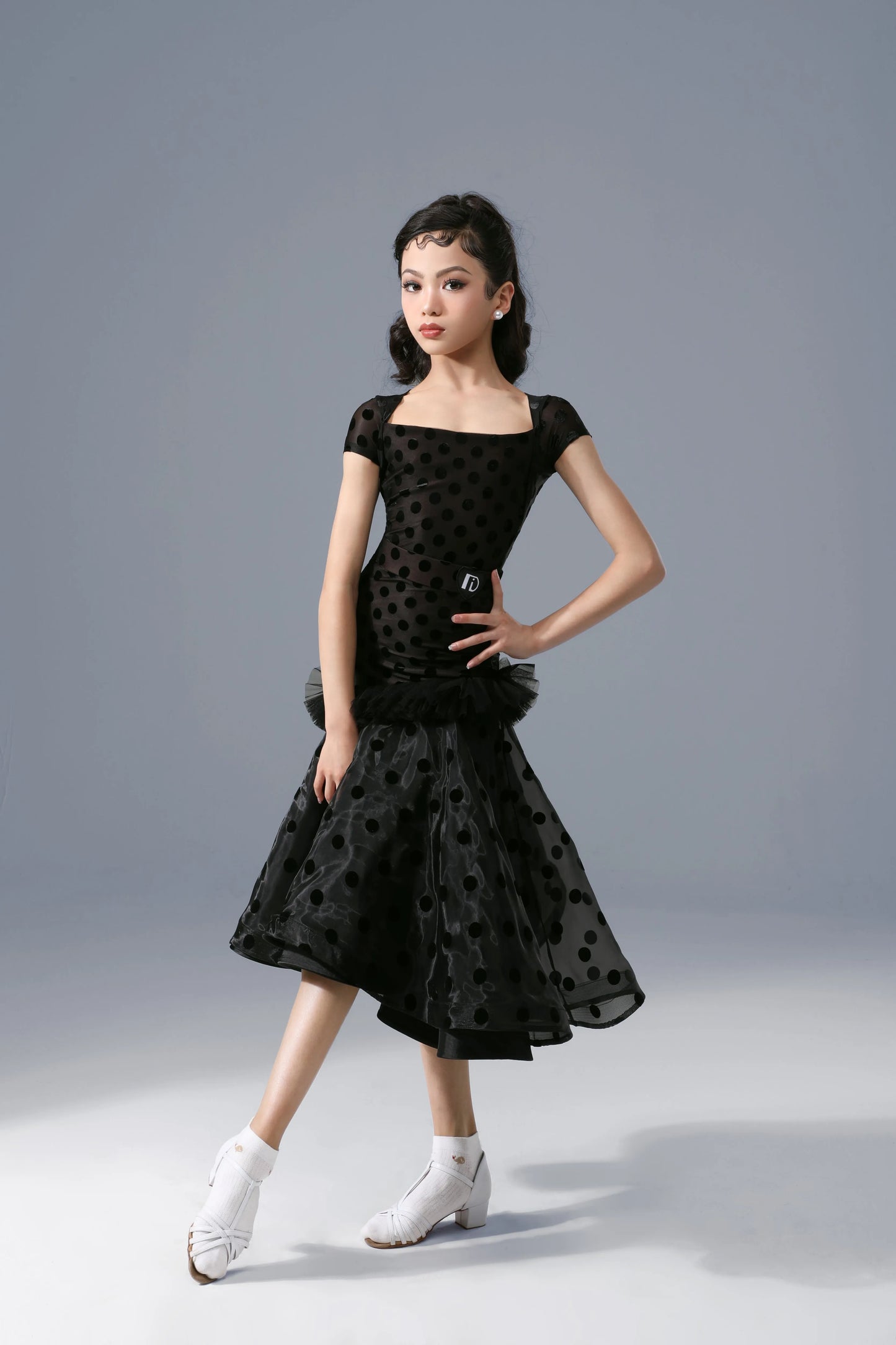 TID.0405 Children's Short Sleeve Children's Ballroom Dance Suit