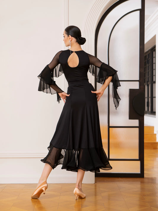 TID Ballroom dance skirt professional adult national standard dance practice clothes high-end ballroom dance skirt