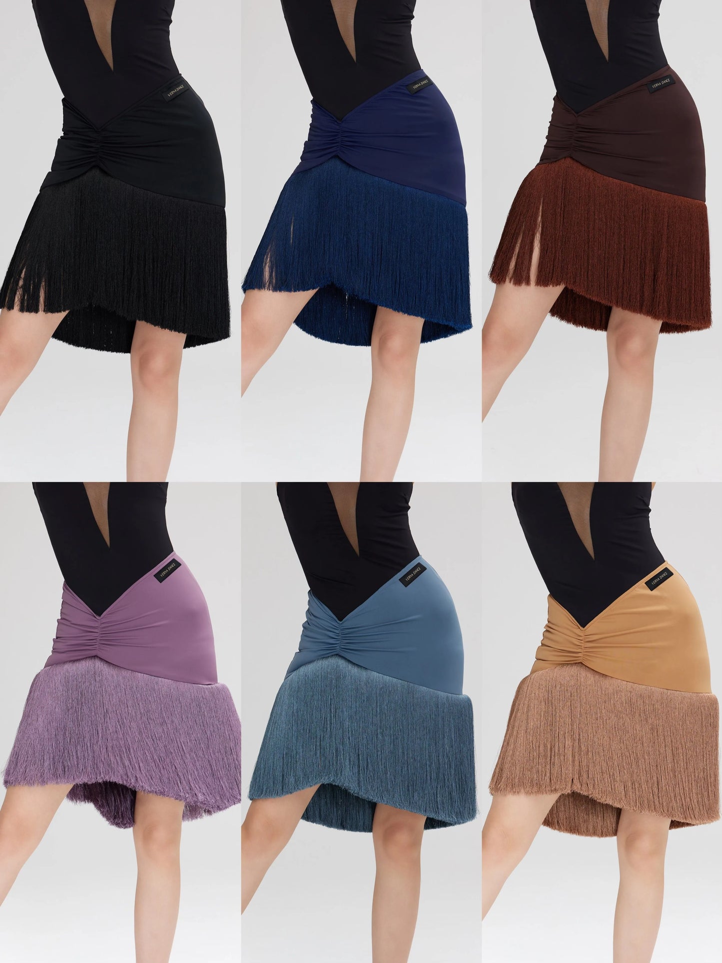 VA VL2308 line Soviet version skirt Latin dance practice performance skirt